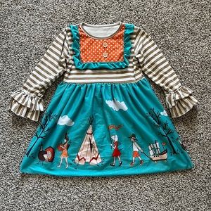 Girls Size 4T Thanksgiving Dress